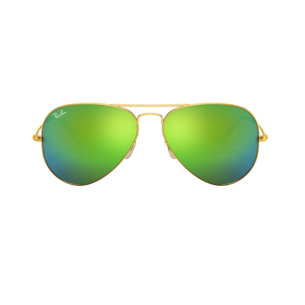 RayBan Original Classic 3025 112-19 Aviator Flash Lenses Matte Gold Sunglasses