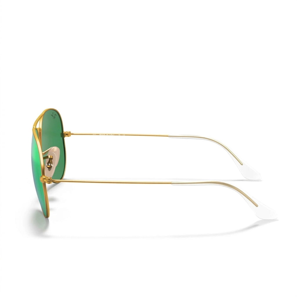 RayBan Original Classic 3025 112-19 Aviator Flash Lenses Matte Gold Sunglasses
