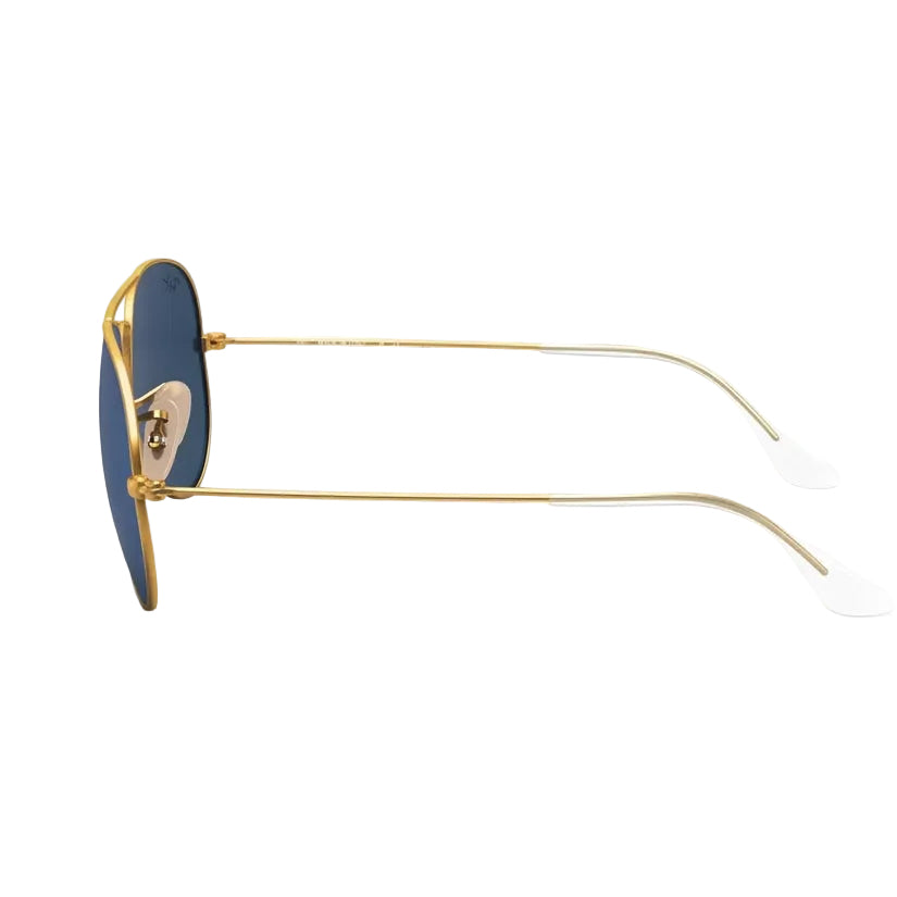 RayBan Original Classic 3025 112-17 Aviator Flash Lenses Matte Gold Sunglasses