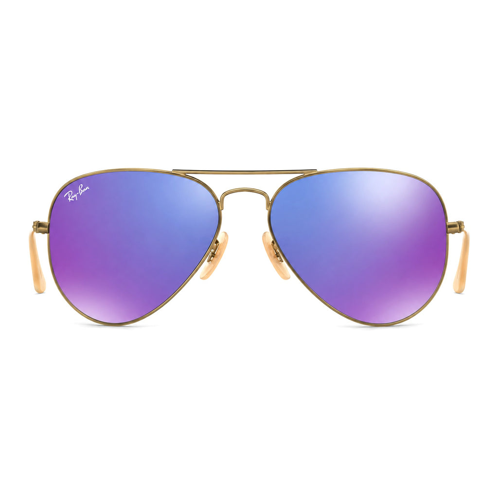 RayBan Original Classic 3025 167-1M Aviator Flash Lenses Polished Bronze-Copper Sunglasses