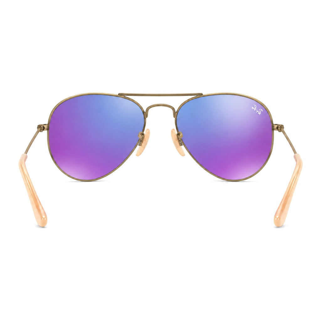 RayBan Original Classic 3025 167-1M Aviator Flash Lenses Polished Bronze-Copper Sunglasses