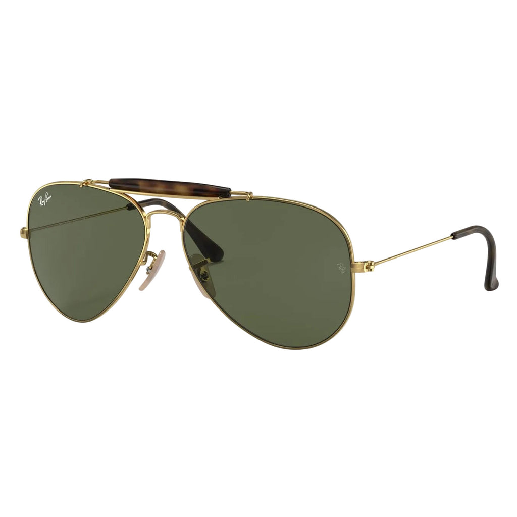 RayBan Original Classic 3029 181 Outdoorsman Havana Collection Bright Gold Rim Sunglasses