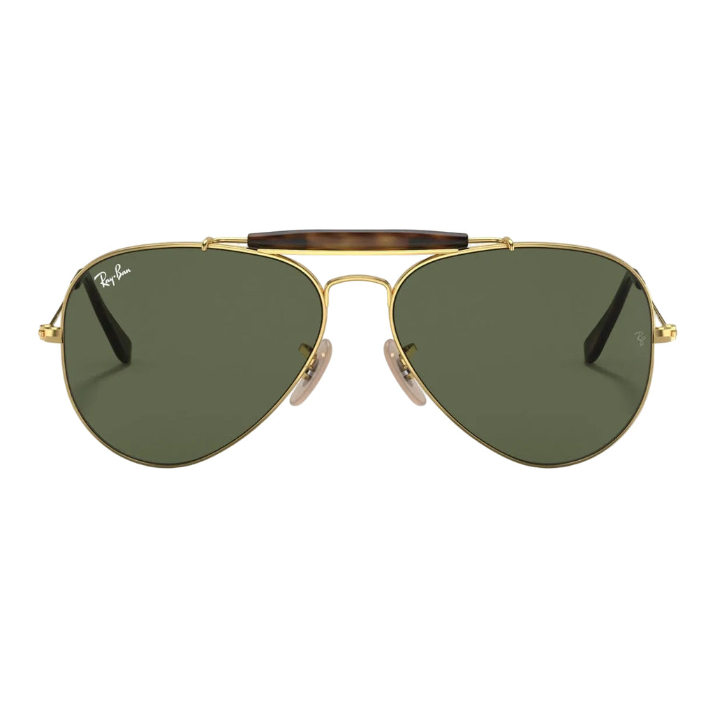 RayBan Original Classic 3029 181 Outdoorsman Havana Collection Bright Gold Rim Sunglasses