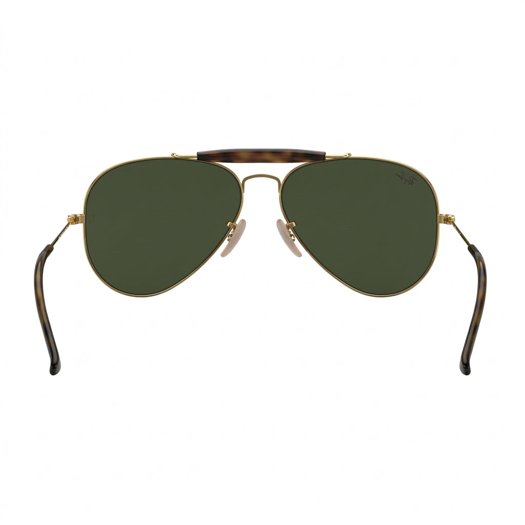 RayBan Original Classic 3029 181 Outdoorsman Havana Collection Bright Gold Rim Sunglasses