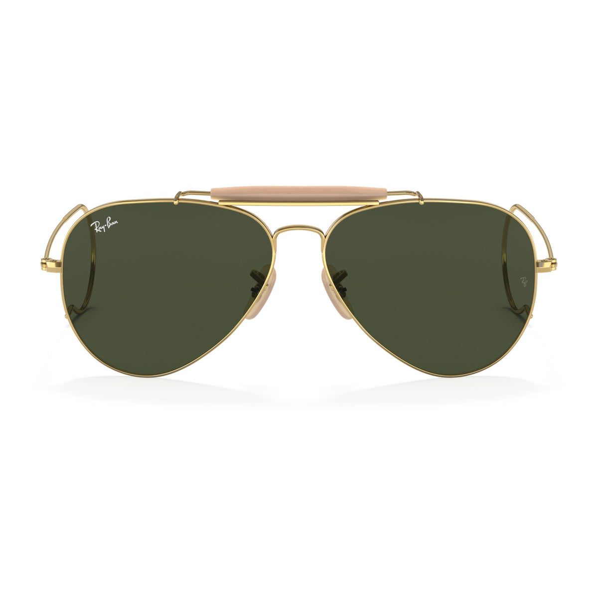 RayBan Original Classic 3030 L0216 Outdoorsman Polished Gold Rim Sunglasses