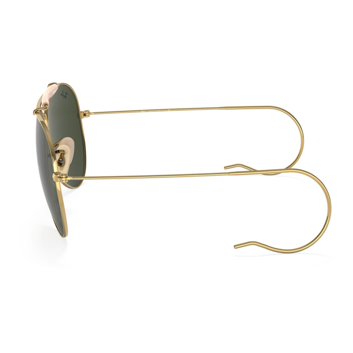 RayBan Original Classic 3030 L0216 Outdoorsman Polished Gold Rim Sunglasses