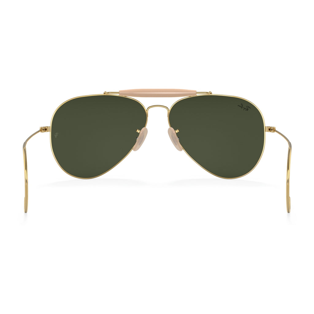 RayBan Original Classic 3030 L0216 Outdoorsman Polished Gold Rim Sunglasses
