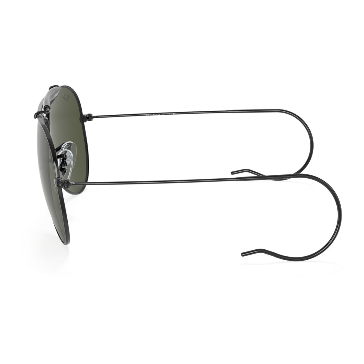 RayBan Original Classic 3030 L9500 Outdoorsman Polished Black Sunglasses