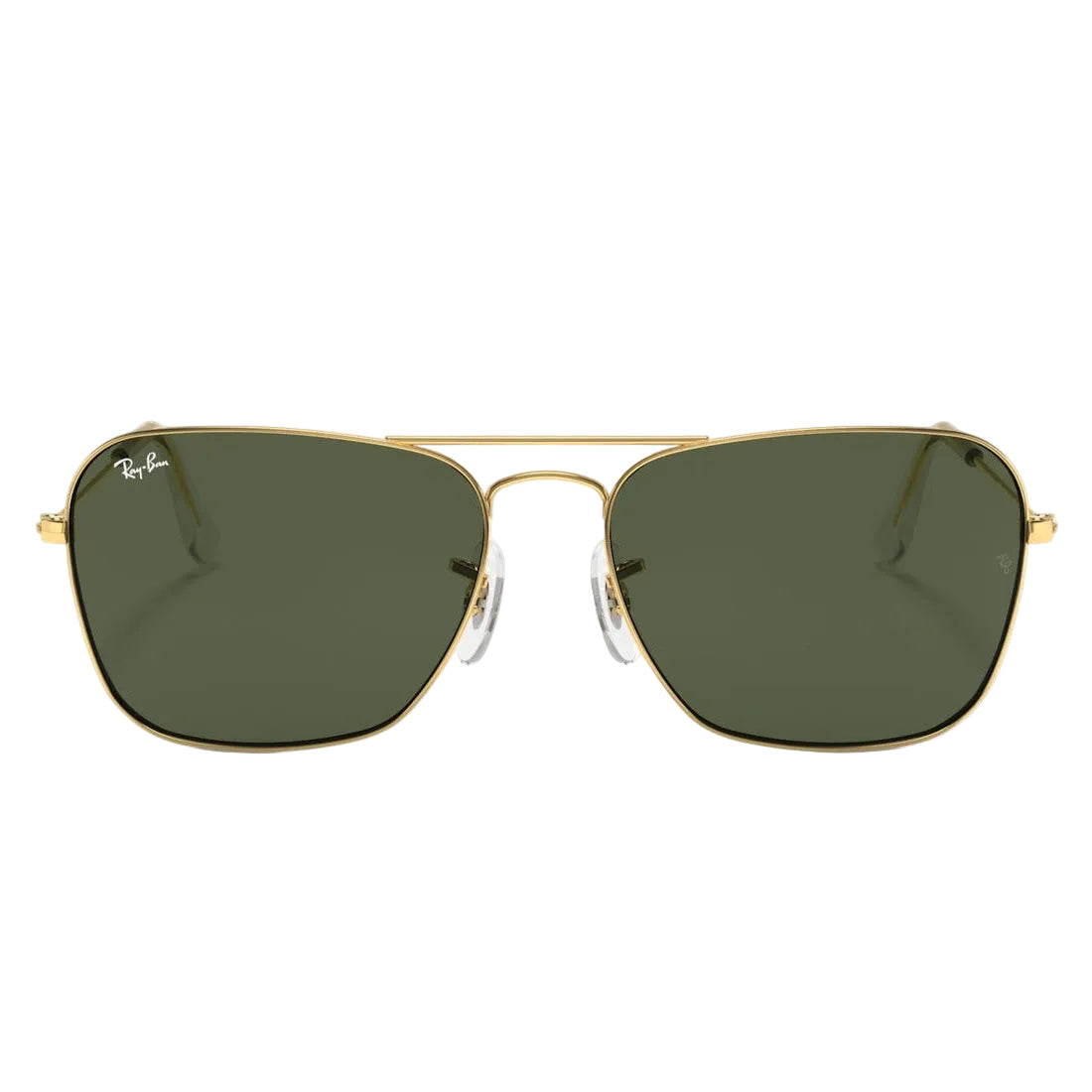 RayBan Original Classic 3136 001 Caravan Polished Gold Rim Sunglasses