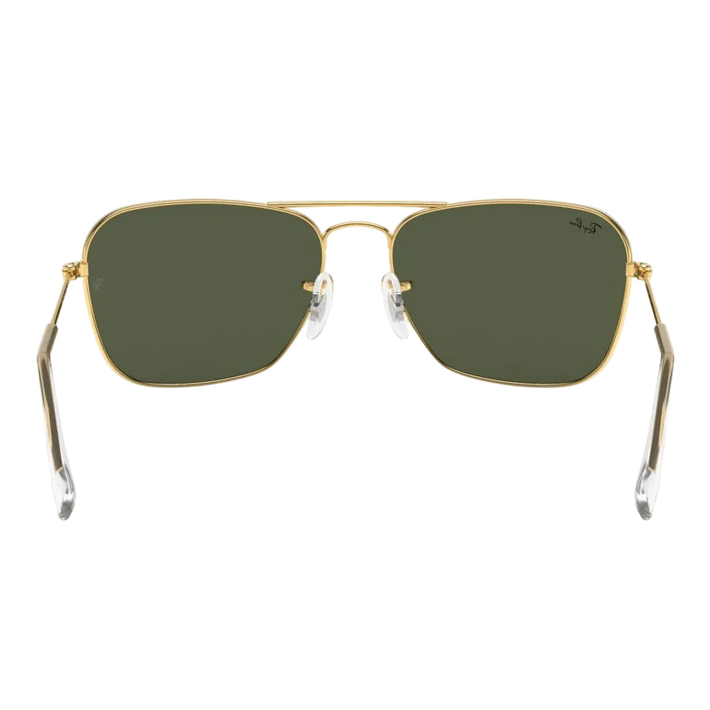 RayBan Original Classic 3136 001 Caravan Polished Gold Rim Sunglasses