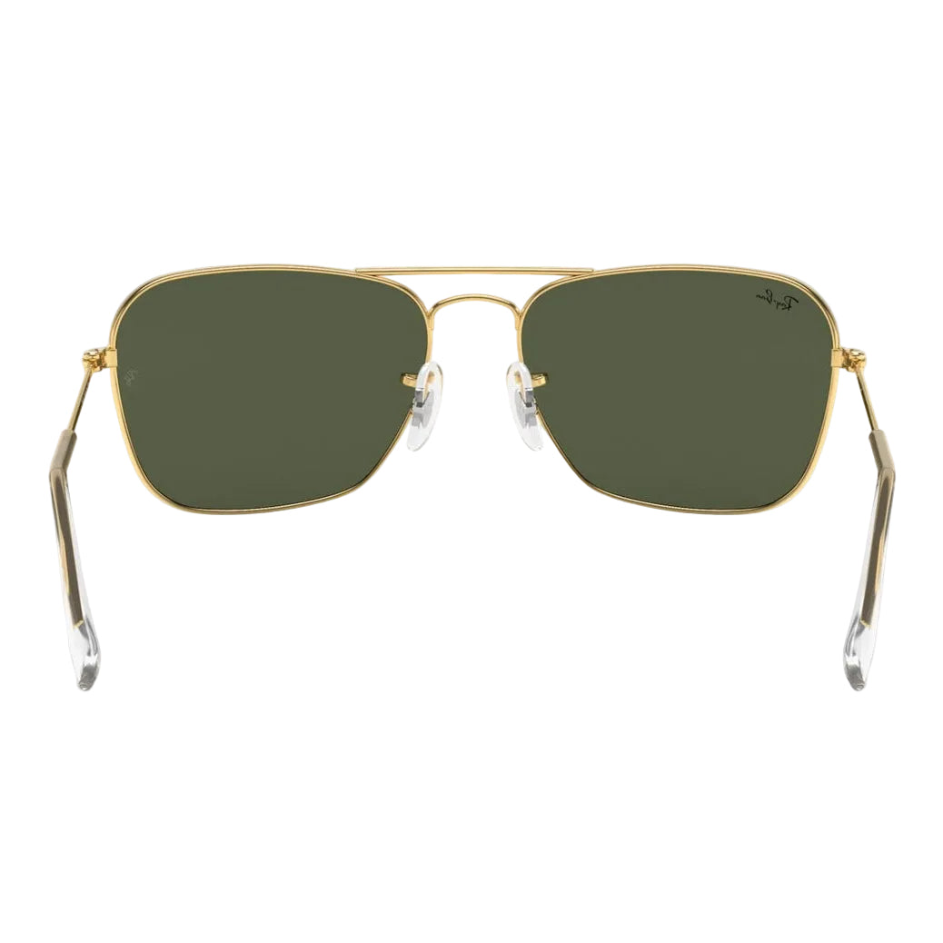 RayBan Original Classic 3136 001 Caravan Polished Gold Rim Sunglasses