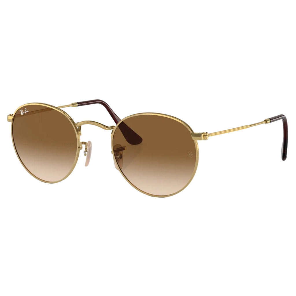 RayBan Original Classic 3447 001-51 Round Metal Polished Gold Sunglasses