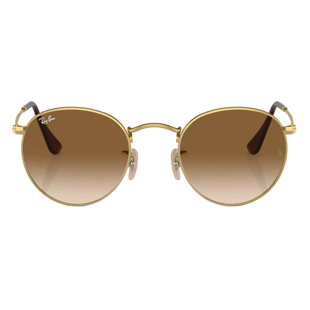 RayBan Original Classic 3447 001-51 Round Metal Polished Gold Sunglasses