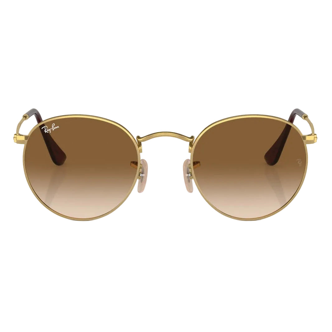 RayBan Original Classic 3447 001-51 Round Metal Polished Gold Sunglasses
