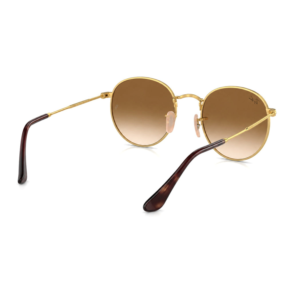 RayBan Original Classic 3447 001-51 Round Metal Polished Gold Sunglasses