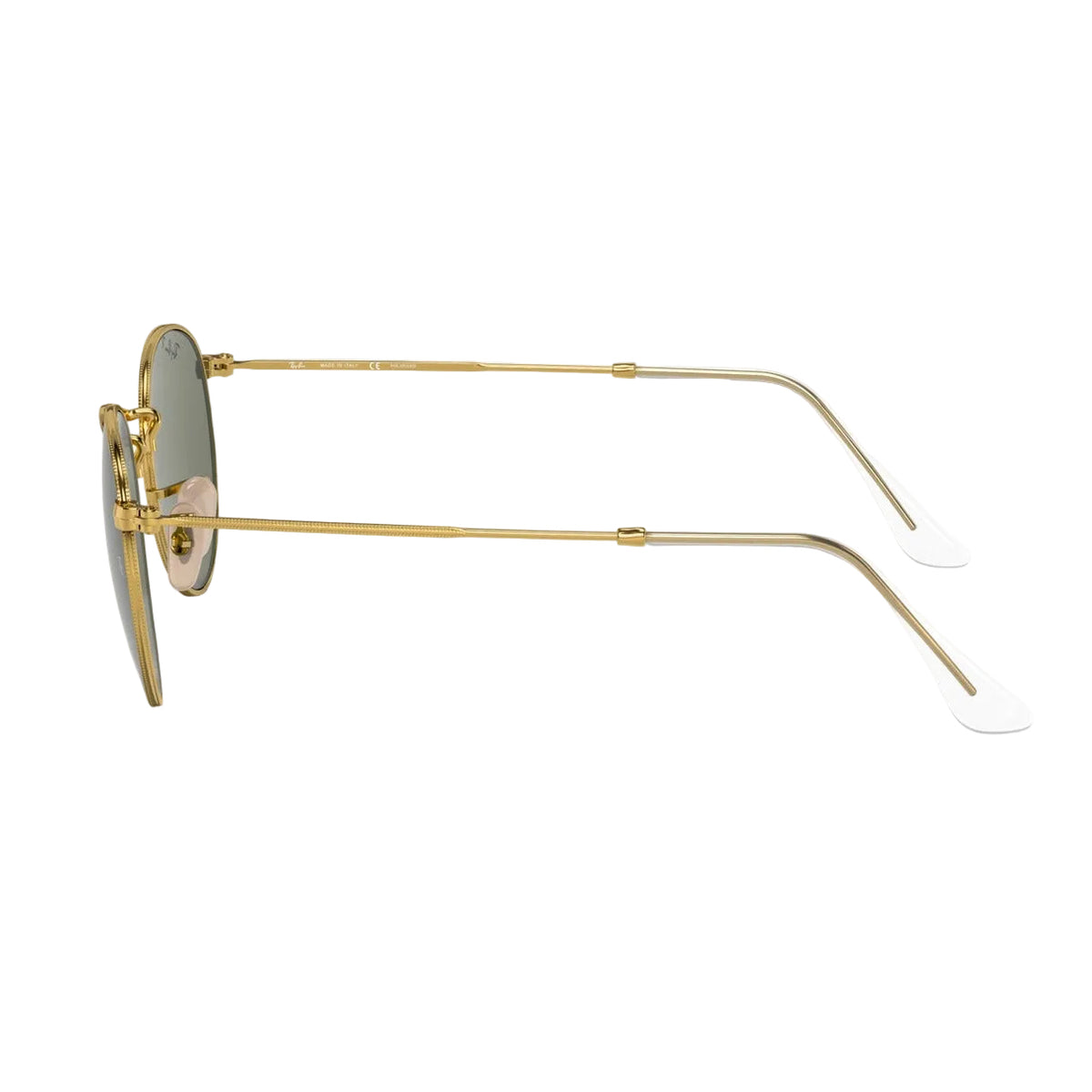 RayBan Original Classic 3447 001-58 Round Metal Polished Gold Rim Sunglasses