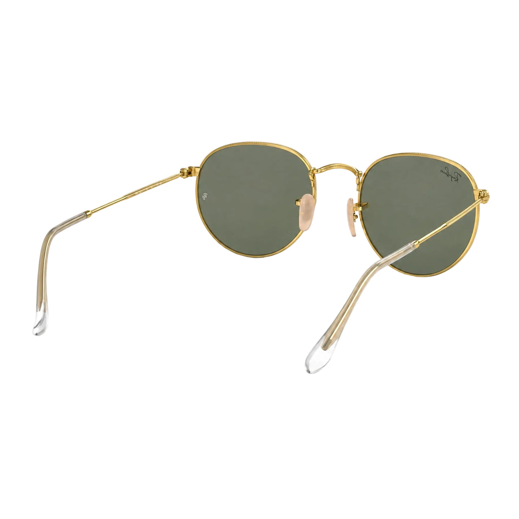 RayBan Original Classic 3447 001-58 Round Metal Polished Gold Rim Sunglasses