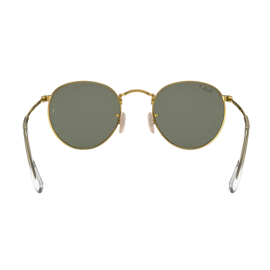 RayBan Original Classic 3447 001-58 Round Metal Polished Gold Rim Sunglasses