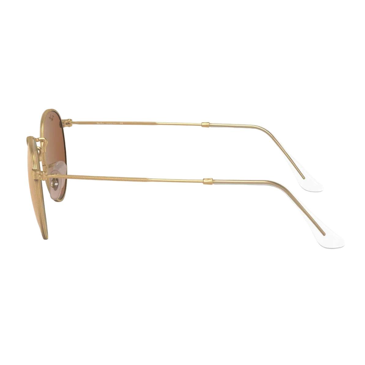RayBan Original Classic 3447 112-Z2 Round Flash Lenses Matte Gold Sunglasses