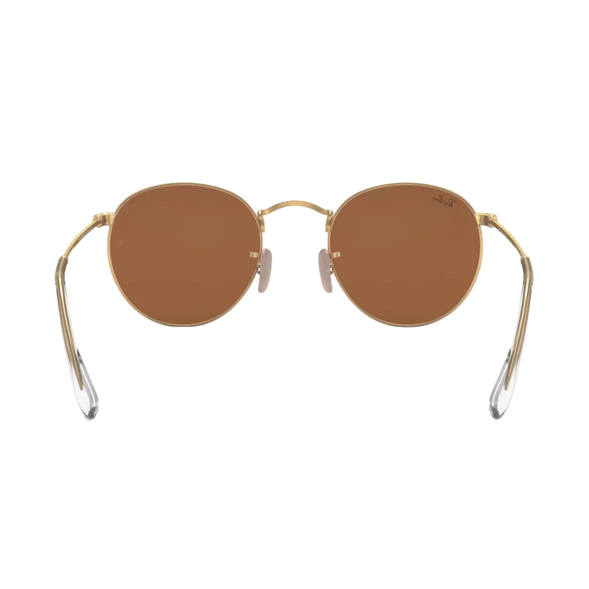 RayBan Original Classic 3447 112-Z2 Round Flash Lenses Matte Gold Sunglasses