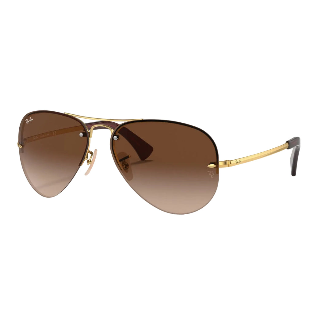 RayBan Original Classic 3449 001-13 Aviator Polished Gold Rim Sunglasses