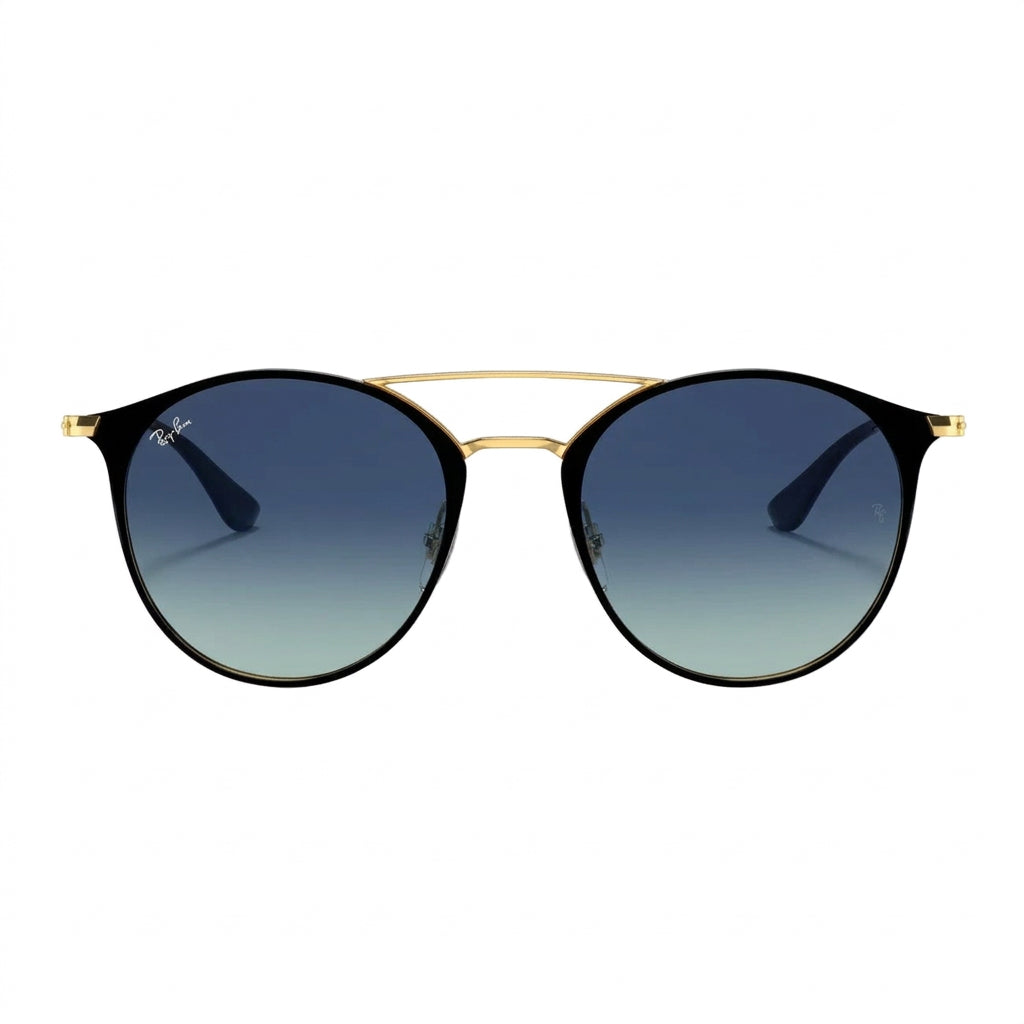 RayBan Original Classic 3546 187-71 RB3546 Polished Black over Gold Sunglasses