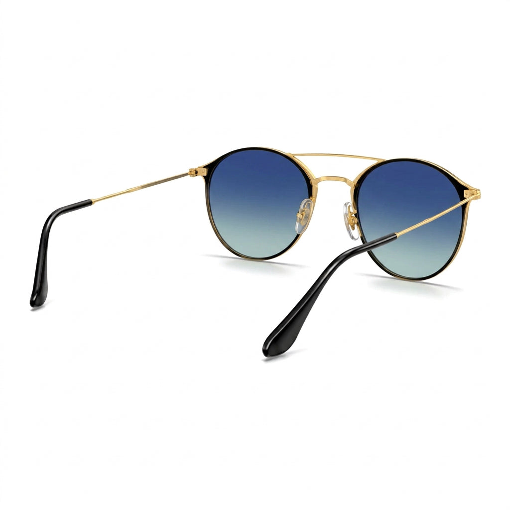 RayBan Original Classic 3546 187-71 RB3546 Polished Black over Gold Sunglasses