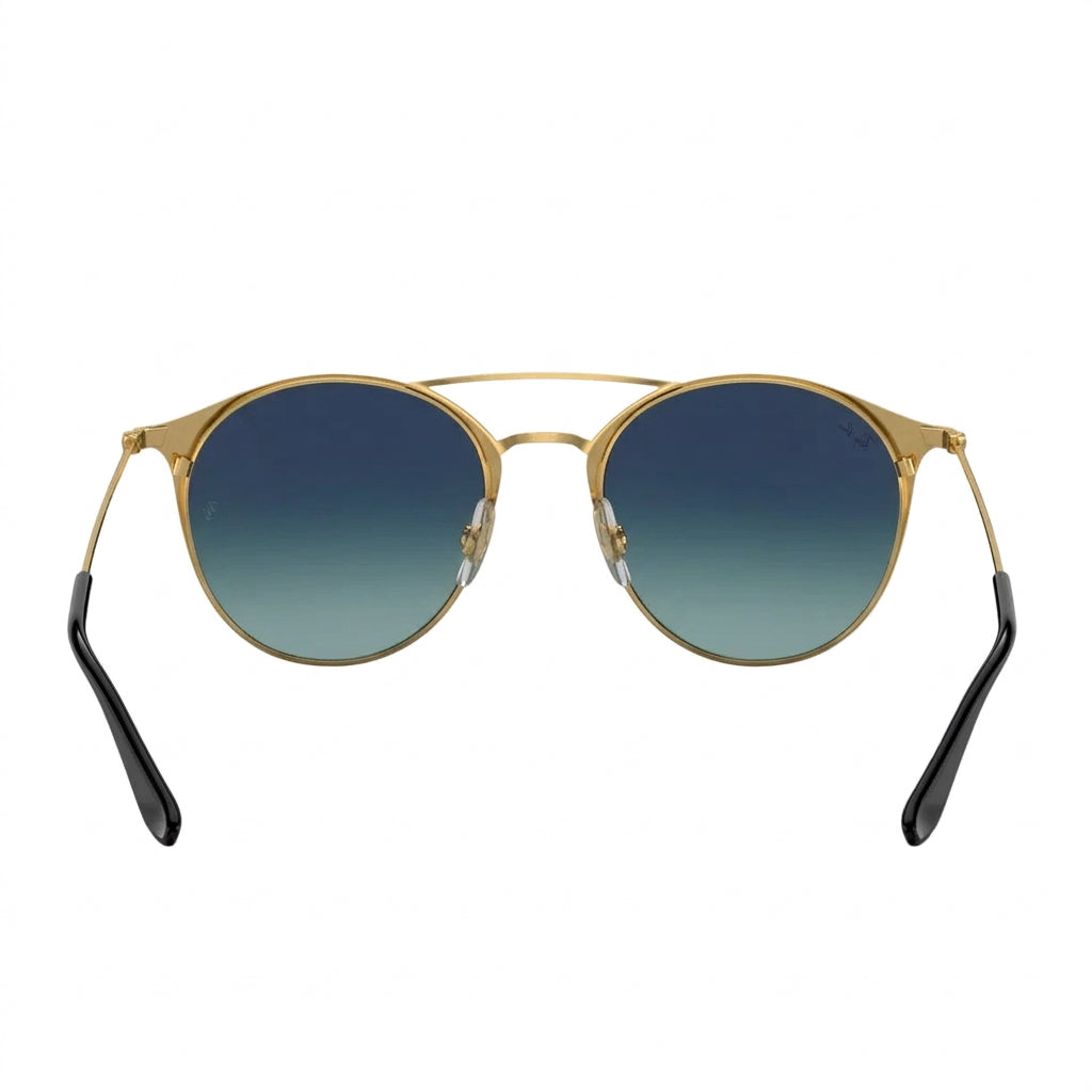 RayBan Original Classic 3546 187-71 RB3546 Polished Black over Gold Sunglasses