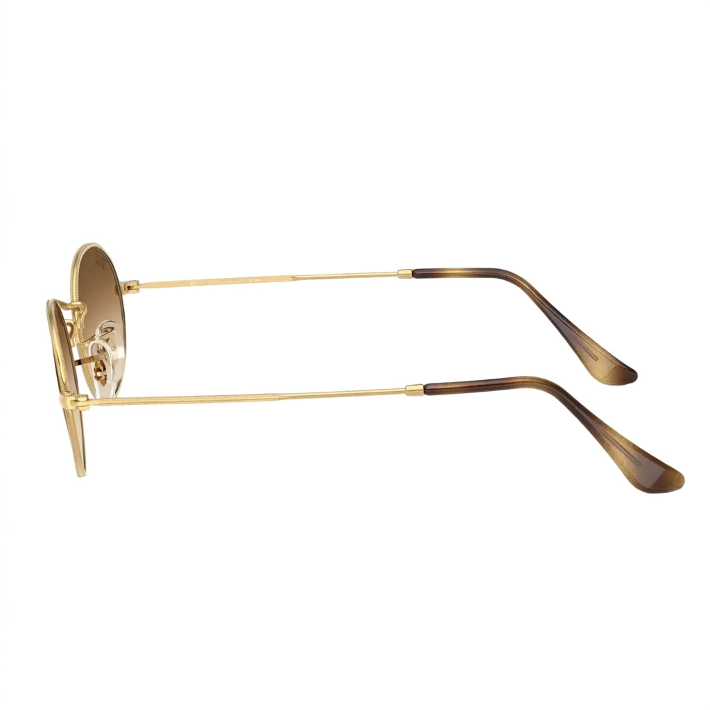 RayBan Original Classic 3547 001-51 Oval Metal Polished Gold Rim Sunglasses