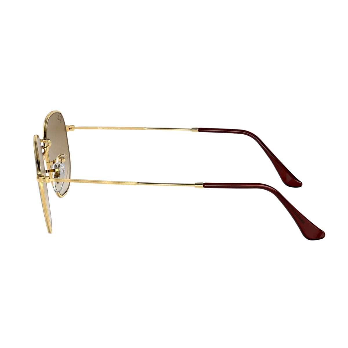 RayBan Original Classic 3548 001-51 Hexagonal Polished Gold Rim Sunglasses