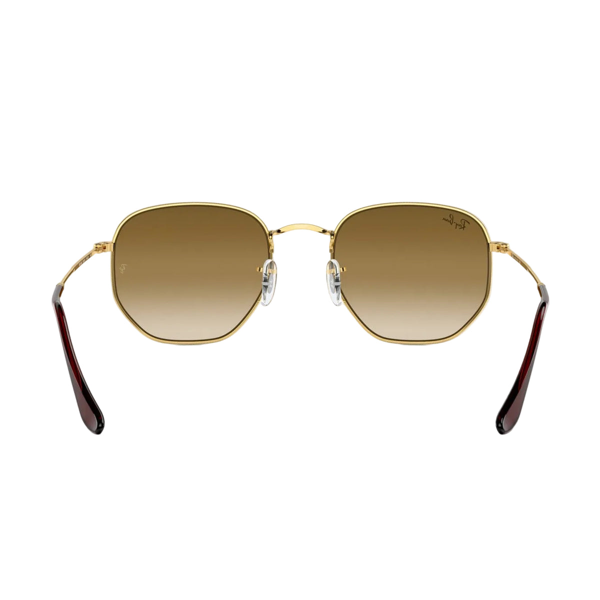 RayBan Original Classic 3548 001-51 Hexagonal Polished Gold Rim Sunglasses