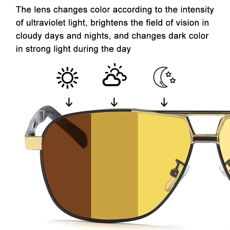 Night Vision Photochromic Sunglasses