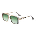 Retro Oval Green Sunglasses