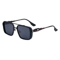 Retro Oval Black Polarized Sunglasses