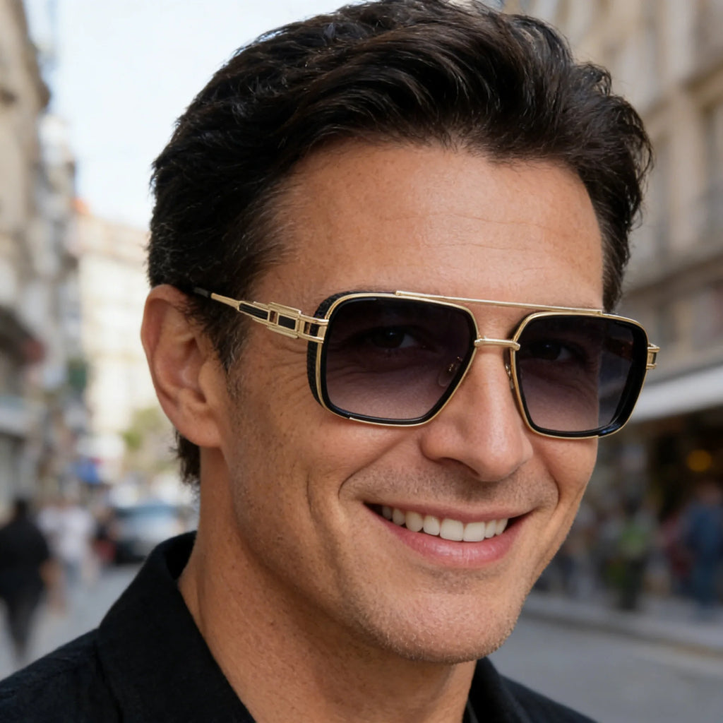 Retro Oval Purple Sunglasses